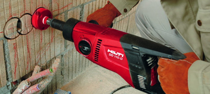 Hilti Dry/Wet Diamond Drill in action