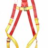 Red And Yellow Safety Harness And Lanyard