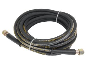 High Pressure Outlet Hose For Pressure Washers On White Background