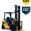 Four wheel Counterbalance Gas Forklift